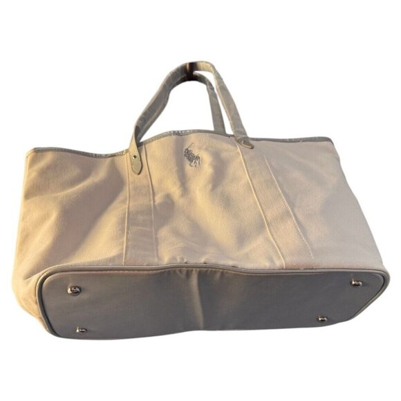Ralph Lauren Fragrances White Tote W/Gray Trim & Handles W/plastic Still On. D-5 - Picture 5 of 5